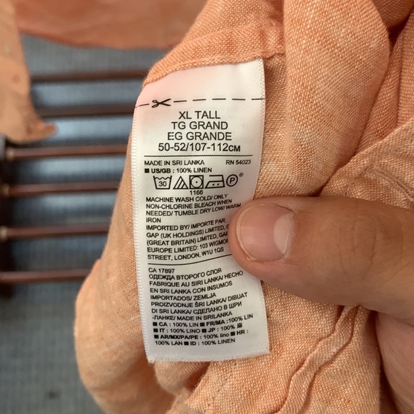 Banana Republic 100% linen shirt size L - Picture 4 of 4